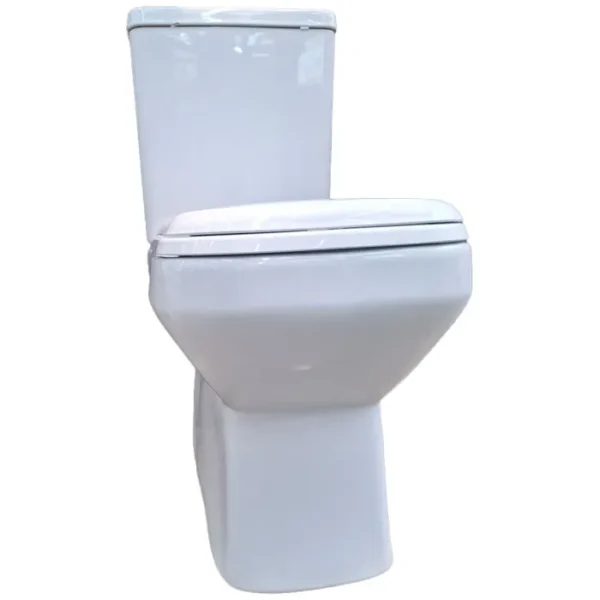 Ekos Aztec White Dual Top Flush Toilet Suite